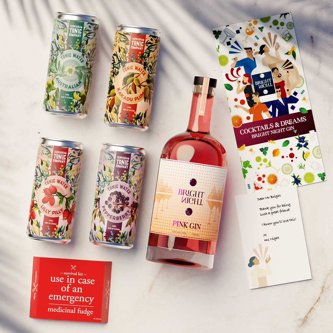 Pink Gin and Tonic gift pack