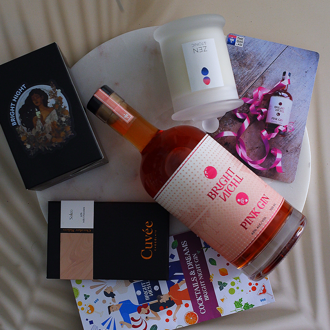 Gin gift pack - Pink Gin and White Chocolate