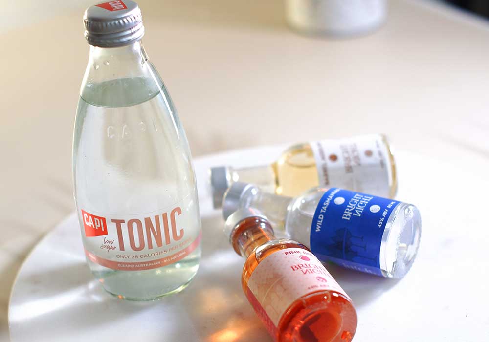 Capi low sugar tonic water gin tasting guide